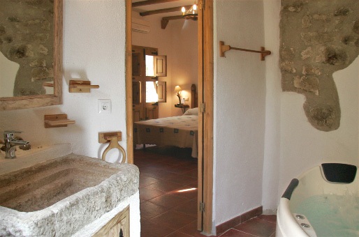 cuarto de baño casa rural castellon alba